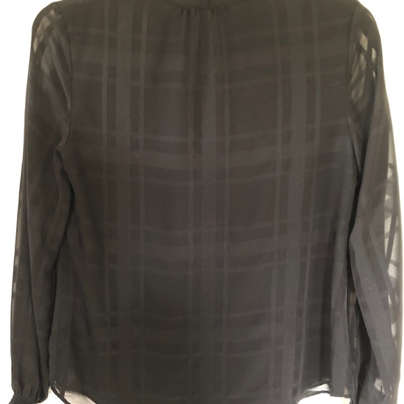 White House Black Market Dressy Black Top - Picture 3 of 9